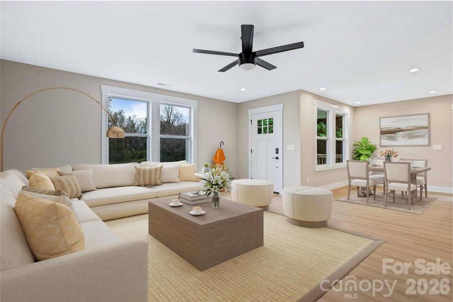 Furnished interior view inside a new home in , Canton (Image 12).