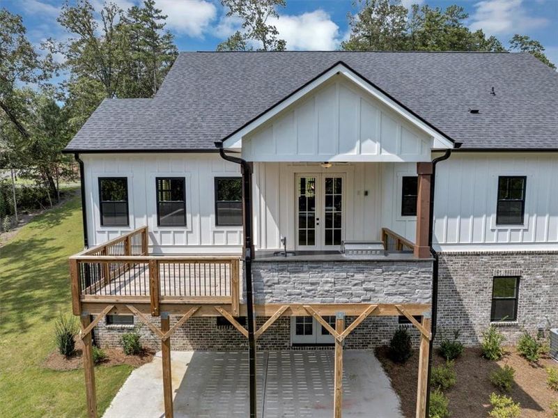 Front exterior of a new home in , Ball Ground, GA, highlighting curb appeal (Image 26).