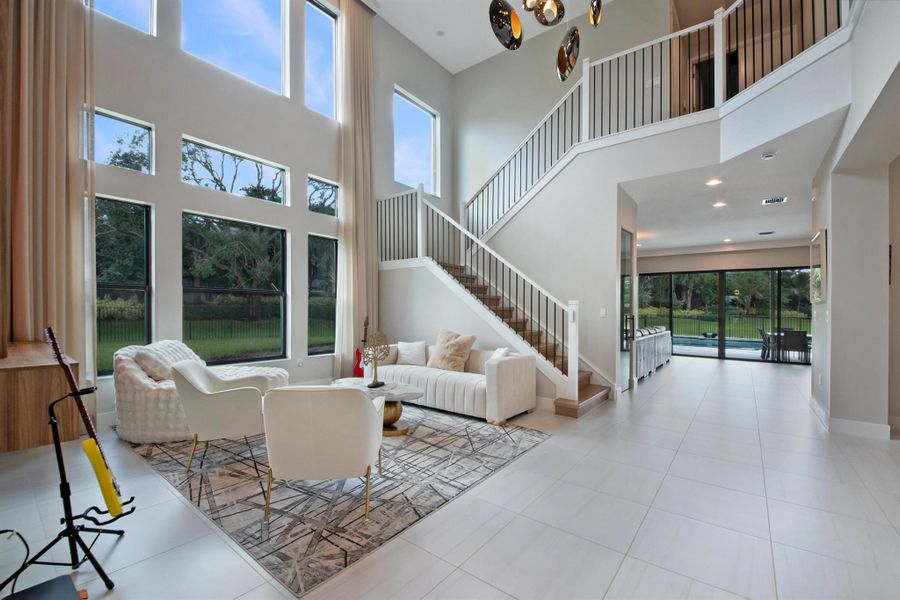 Furnished interior view inside a new home in , Boca Raton (Image 49).