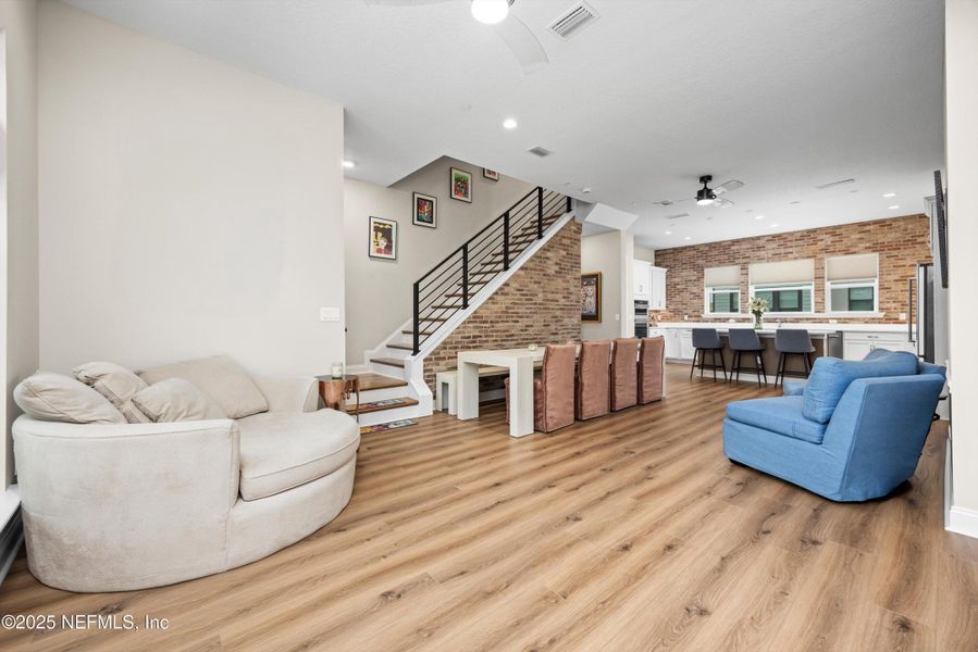 Furnished interior view inside a new home in , Jacksonville (Image 7). Furnished interior view inside a new home in , Jacksonville (Image 7).