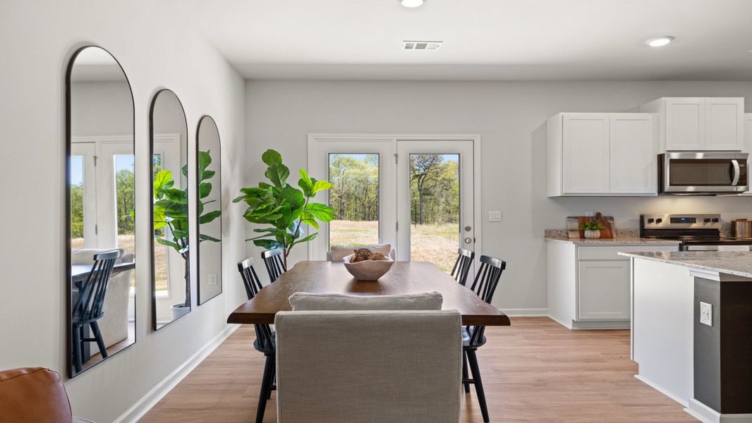 Representative furnished interior of a home built from the SUDBURY 24' TOWNHOME by D.R. Horton in Rolling Meadows, Jasper (Image 12).