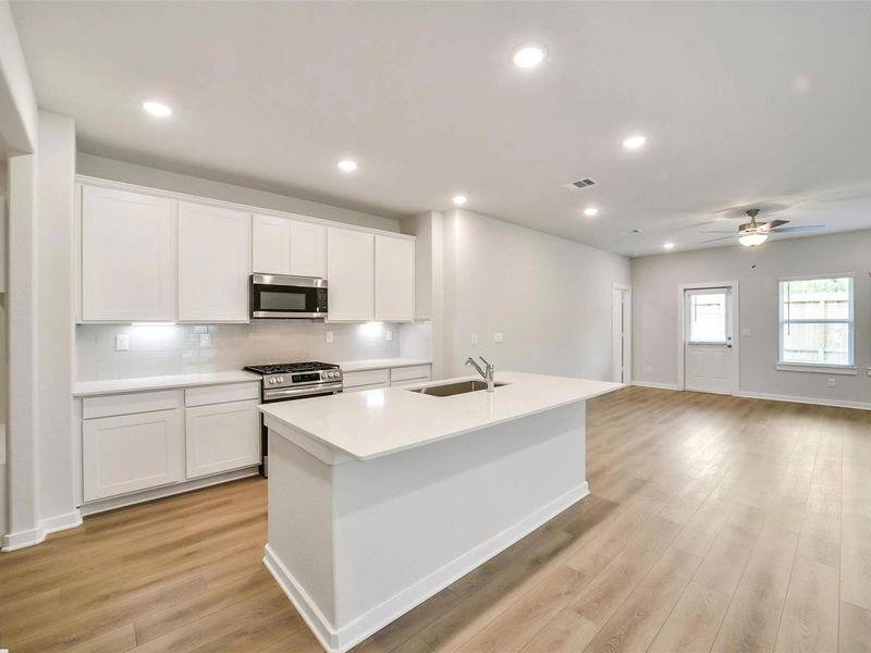 Furnished interior view inside a new home in Lakes at Black Oak, Magnolia (Image 5). Furnished interior view inside a new home in Lakes at Black Oak, Magnolia (Image 5).