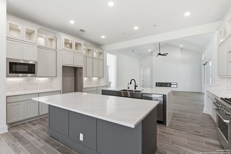 Furnished interior view inside a new home in Caliza Reserve, Boerne (Image 19).