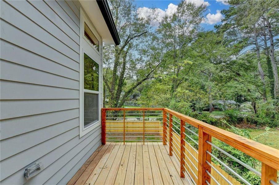 Exterior details and patio area of a home in , Atlanta (Image 25).