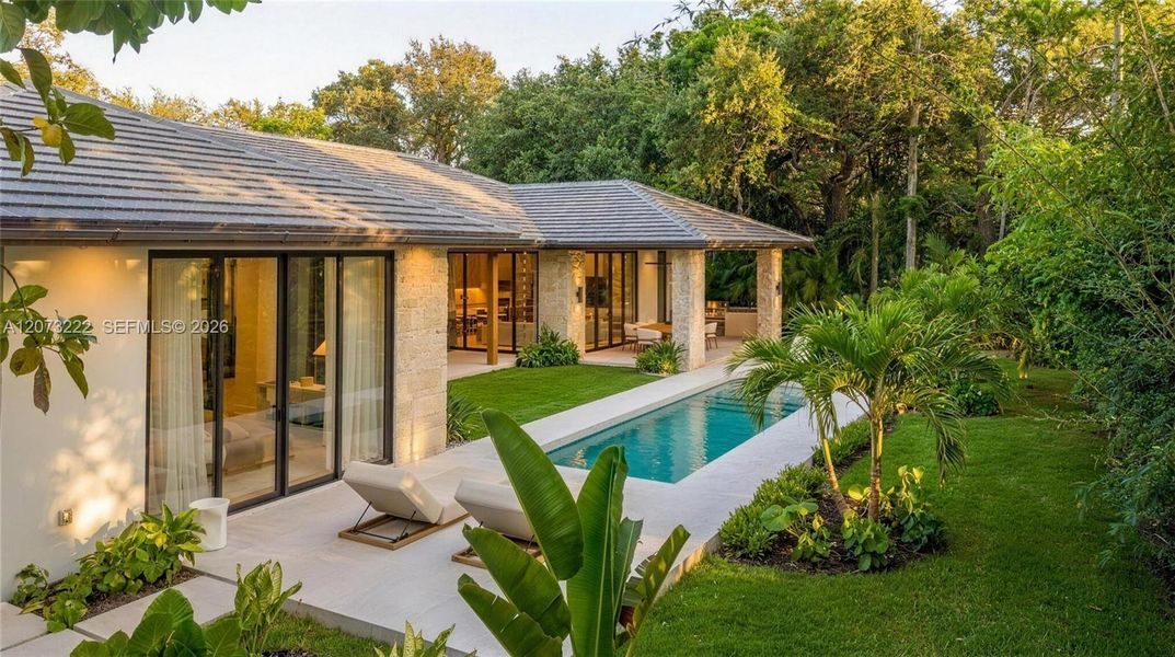 Exterior details and patio area of a home in , Miami (Image 21). Exterior details and patio area of a home in , Miami (Image 21).