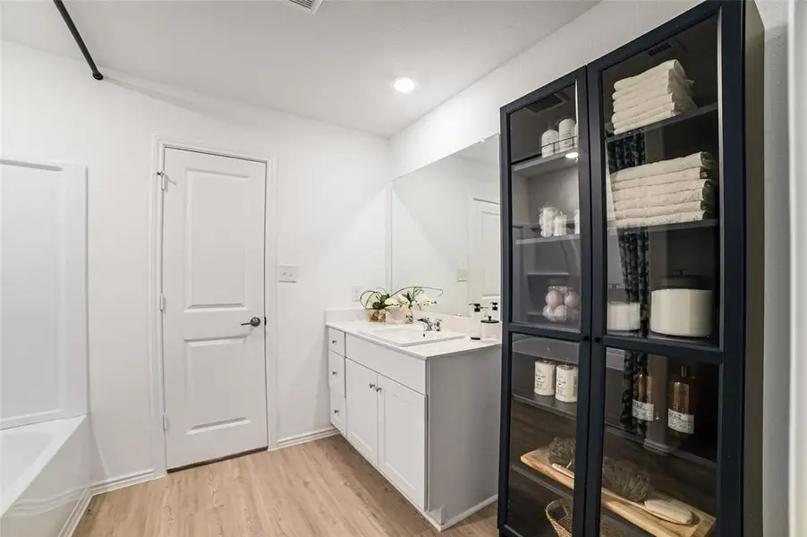 Furnished interior view inside a new home in Atascosa Estates: Watermill Collection 3, Temple (Image 21).