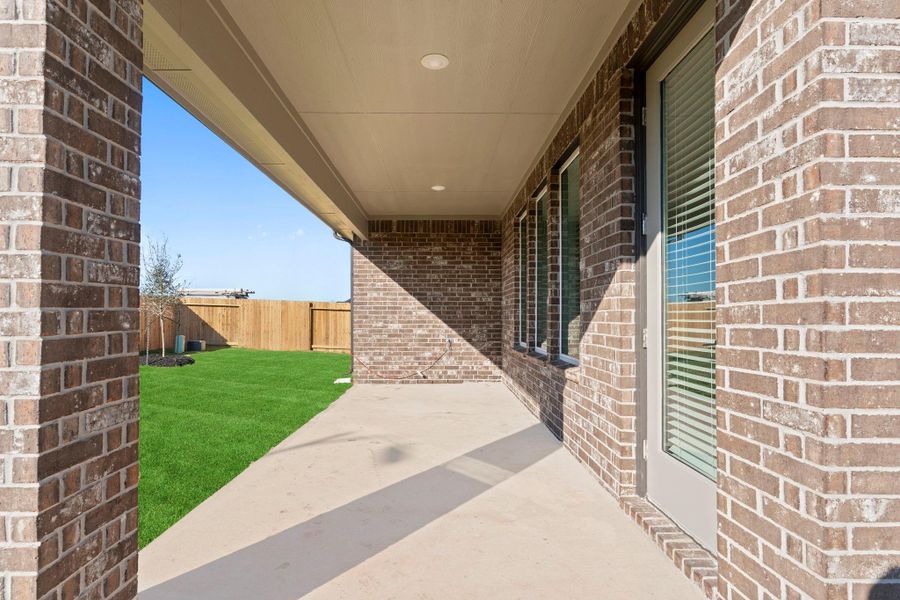 Exterior details and patio area of a home in Alexander, Pearland (Image 3). Exterior details and patio area of a home in Alexander, Pearland (Image 3).