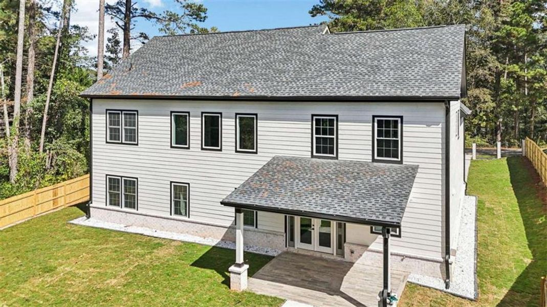 Exterior details and patio area of a home in , Lilburn (Image 41). Exterior details and patio area of a home in , Lilburn (Image 41).