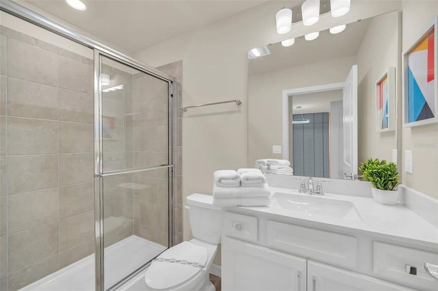 Furnished interior view inside a new home in , Clermont (Image 9).