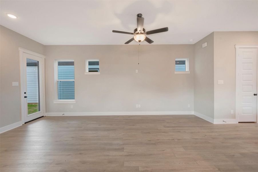 Spacious, unfurnished interior of a new home in Two Step Farm - Cottages Row Collection, Montgomery (Image 28). Spacious, unfurnished interior of a new home in Two Step Farm - Cottages Row Collection, Montgomery (Image 28).
