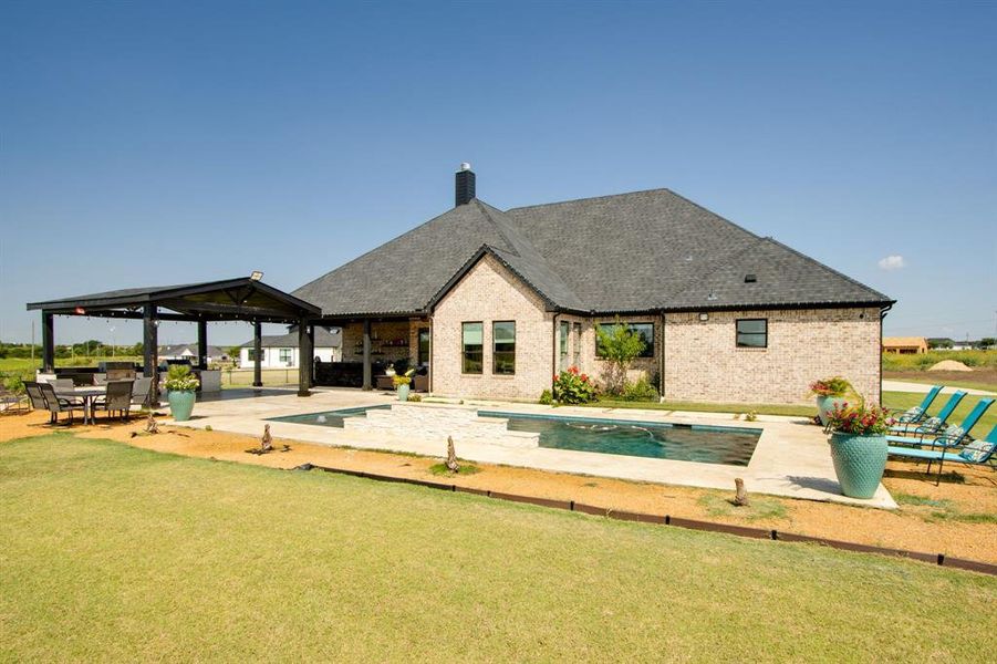 Front exterior of a new home in , Krum, TX, highlighting curb appeal (Image 20). Front exterior of a new home in , Krum, TX, highlighting curb appeal (Image 20).