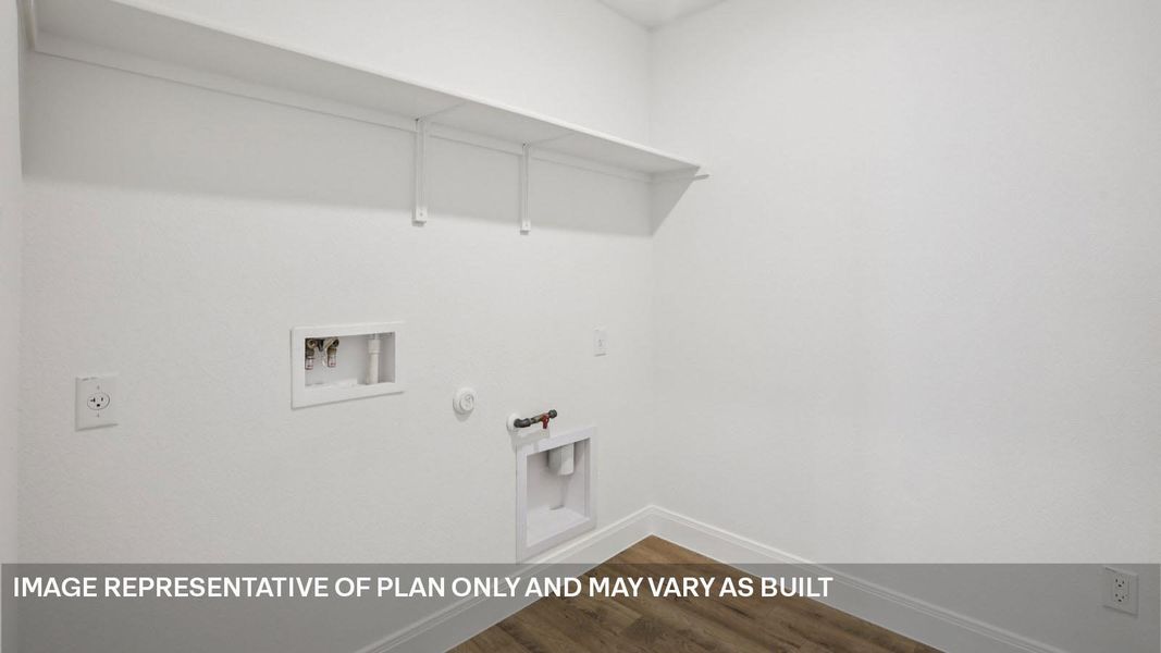 Representative unfurnished interior of a home built from the The Grayson by D.R. Horton in Railhead, Cedar Creek (Image 29).