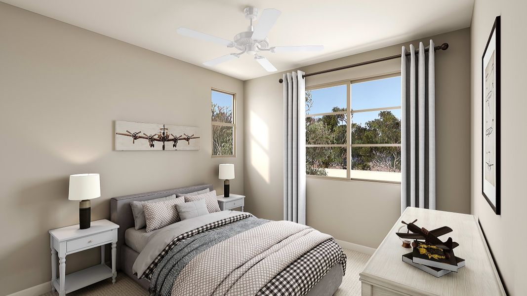 Representative furnished interior of a home built from the Vineyard Plan 3004 by Tri Pointe Homes in Waterston Central, Gilbert (Image 11).