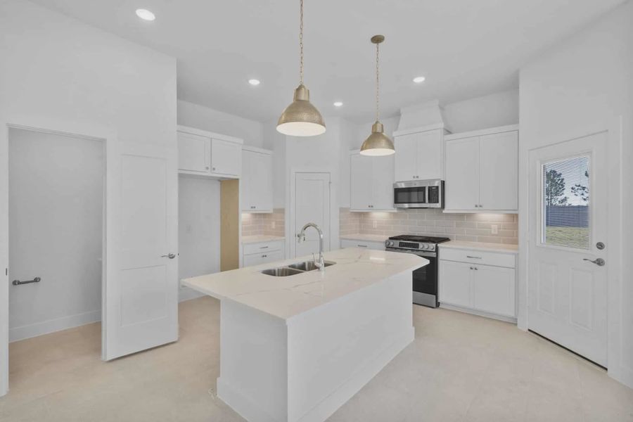 Representative furnished interior of a home built from the Cheverny by Chesmar Homes in Bridgeland Chateau, Cypress (Image 5).
