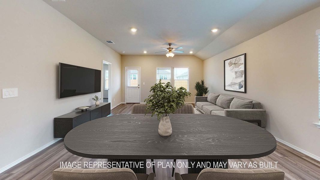 Representative furnished interior of a home built from the Elgin by D.R. Horton in Eastern Wells, Jarrell (Image 4). Representative furnished interior of a home built from the Elgin by D.R. Horton in Eastern Wells, Jarrell (Image 4).