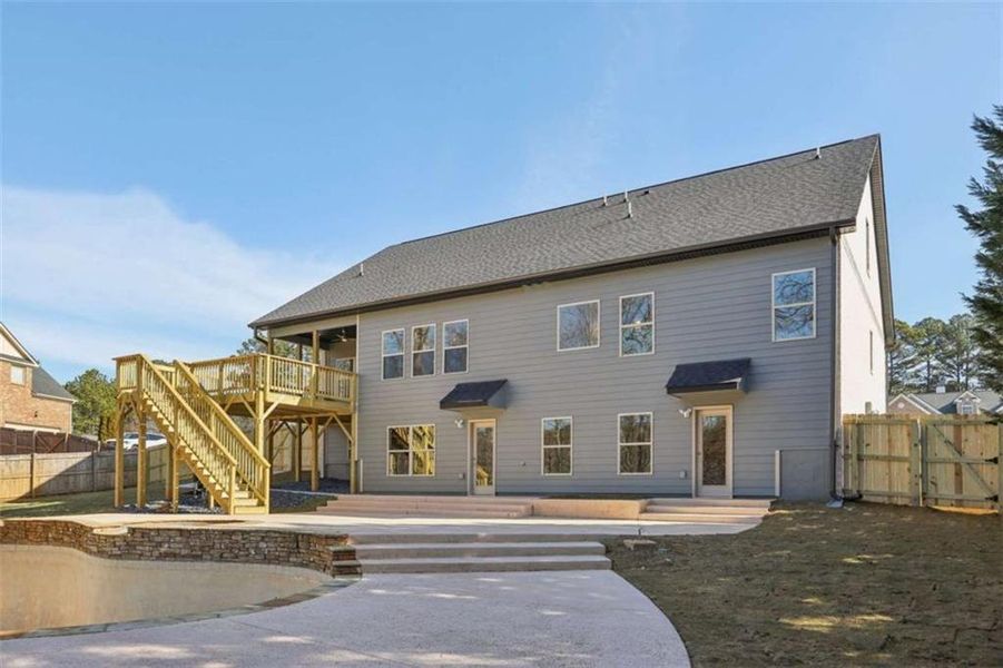 Exterior details and patio area of a home in , Conyers (Image 3). Exterior details and patio area of a home in , Conyers (Image 3).