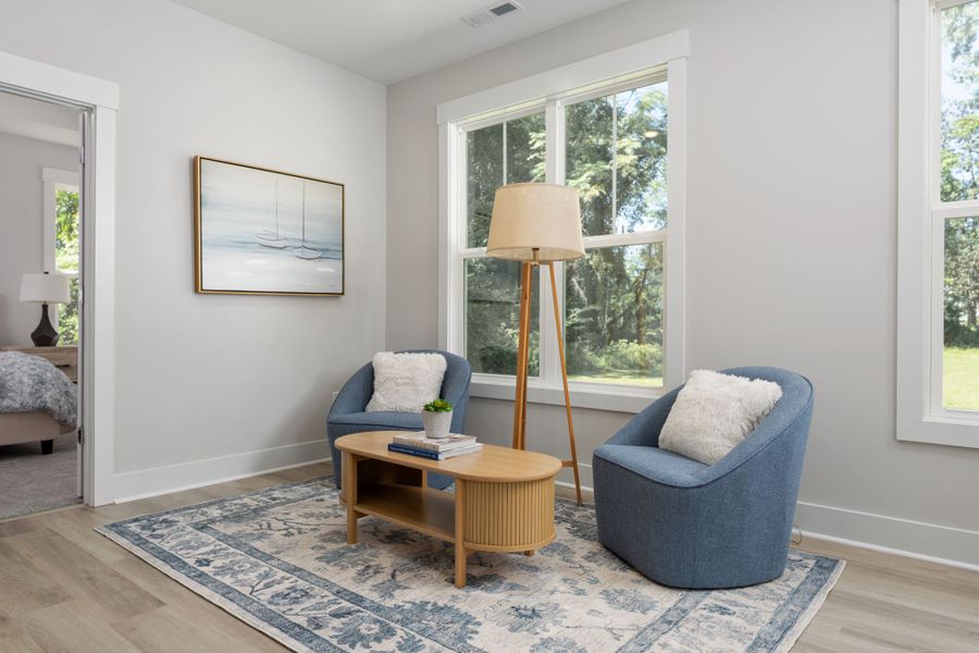 Furnished interior view inside a new home in The Bluffs at Lake Waccamaw, Lake Waccamaw (Image 41).