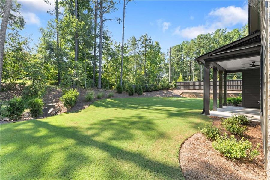 Exterior details and patio area of a home in Woodford, Acworth (Image 4).