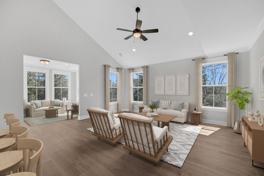 Furnished interior view inside a new home in Miller's Crossing, Johns Island (Image 15).