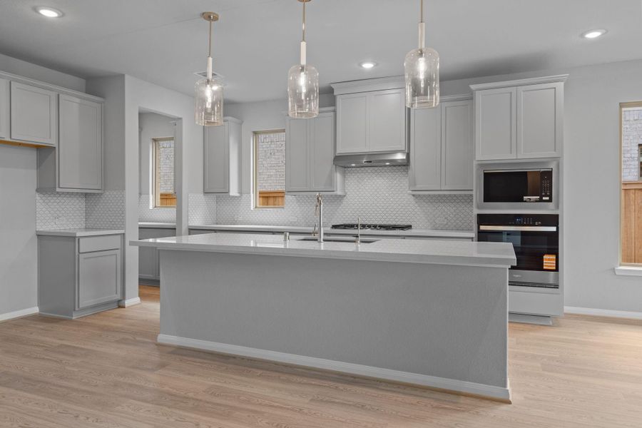 Furnished interior view inside a new home in Bridgeland 55', Cypress (Image 6).