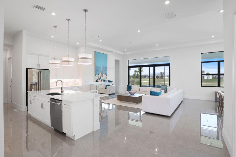 Furnished interior view inside a new home in , Port St. Lucie (Image 5). Furnished interior view inside a new home in , Port St. Lucie (Image 5).