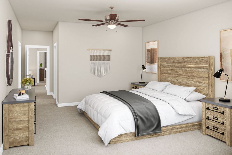 Representative furnished interior of a home built from the Greeley by Tri Pointe Homes in Park Central, Georgetown (Image 12).