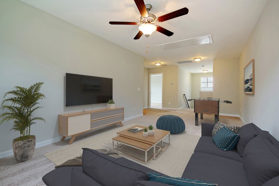Representative furnished interior of a home built from the Grant by Hunter Quinn Homes in Beaufort County Homes, Beaufort (Image 5).