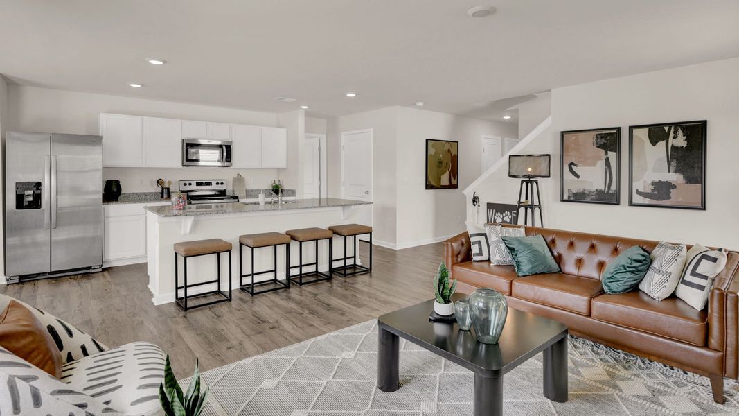 Furnished interior view inside a new home in Fox Hollow, Dalton (Image 17).