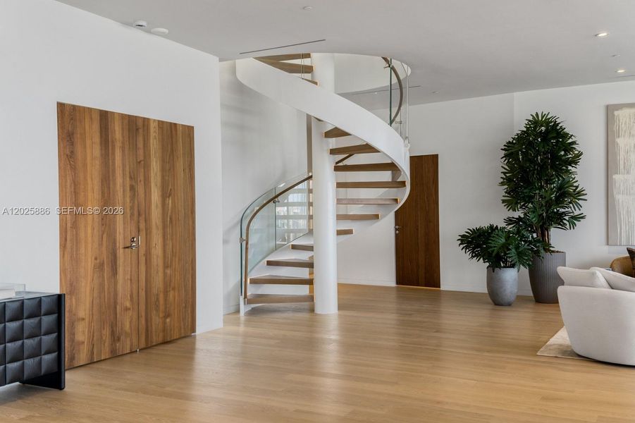 Furnished interior view inside a new home in , Miami (Image 20).
