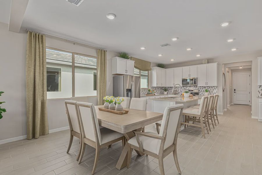 Representative furnished interior of a home built from the 1901 by Elliott Homes in Camilo at Santana, Yuma (Image 9).