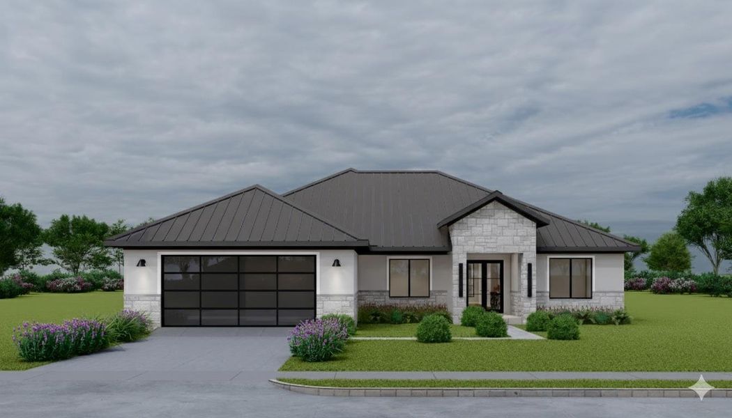 Front exterior of a new home in , Horseshoe Bay, TX, highlighting curb appeal (Image 9). Front exterior of a new home in , Horseshoe Bay, TX, highlighting curb appeal (Image 9).