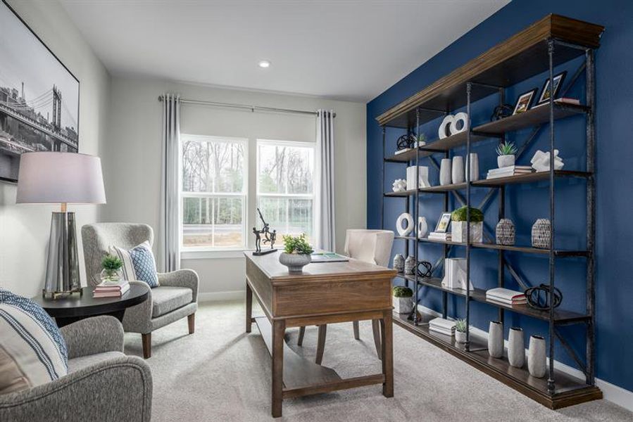 Representative furnished interior of a home built from the Palladio Ranch by Ryan Homes in Ravenfield, Charlotte (Image 35).