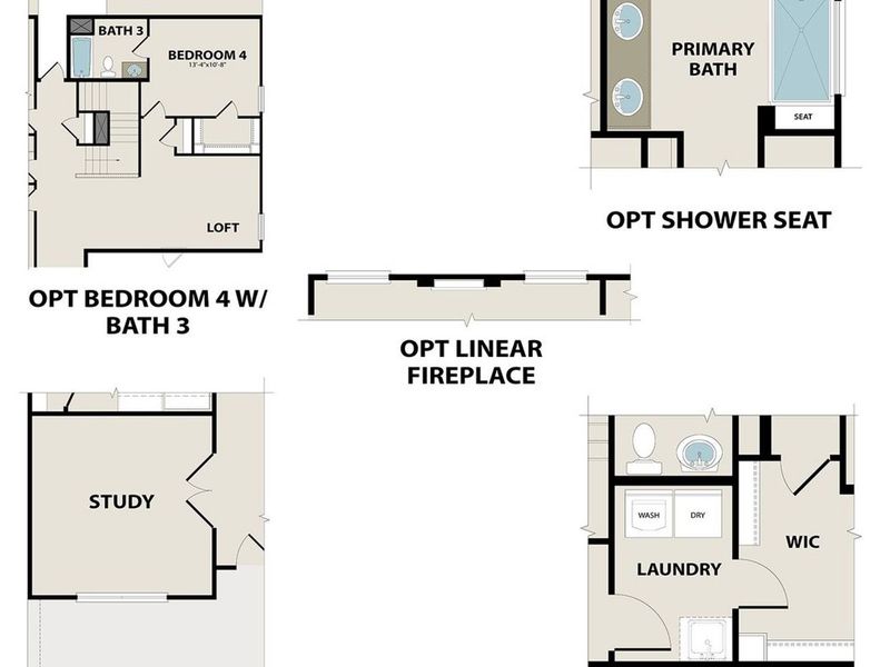 2D floor plan layout of this home in Meadow Ridge Estates, Josephine, TX (Image 4). 2D floor plan layout of this home in Meadow Ridge Estates, Josephine, TX (Image 4).