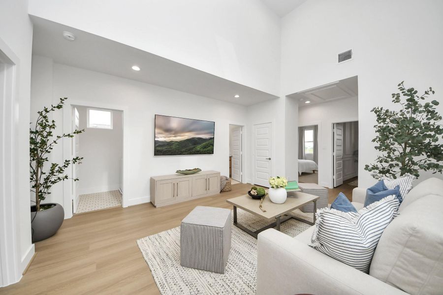 Furnished interior view inside a new home in , Houston (Image 26).