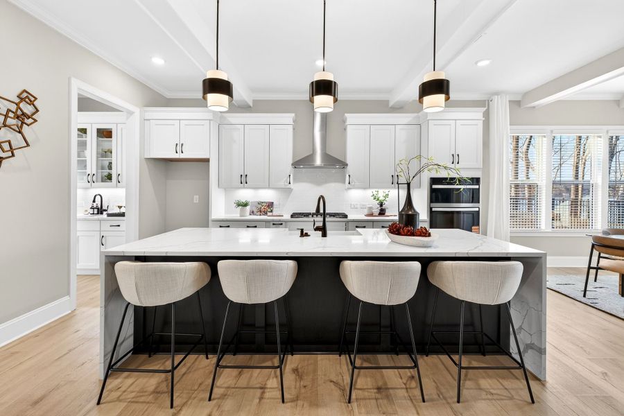 Furnished interior view inside a new home in Edgewater - Harbor Pointe, Lancaster (Image 5). Furnished interior view inside a new home in Edgewater - Harbor Pointe, Lancaster (Image 5).