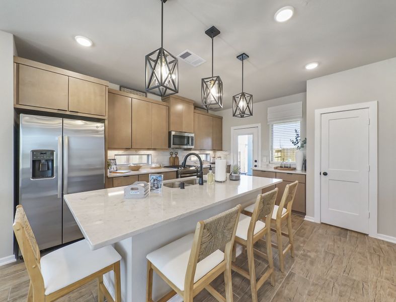 Furnished interior view inside a new home in Sienna, Missouri City (Image 11).