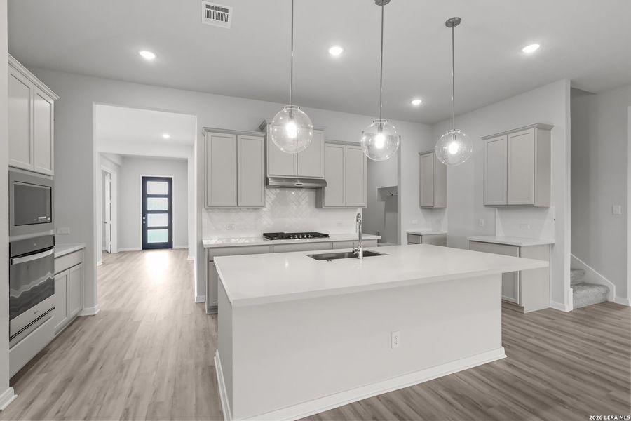 Furnished interior view inside a new home in Homestead, Schertz (Image 15). Furnished interior view inside a new home in Homestead, Schertz (Image 15).