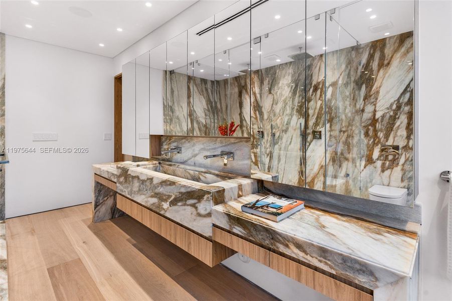 Furnished interior view inside a new home in , Miami (Image 42).