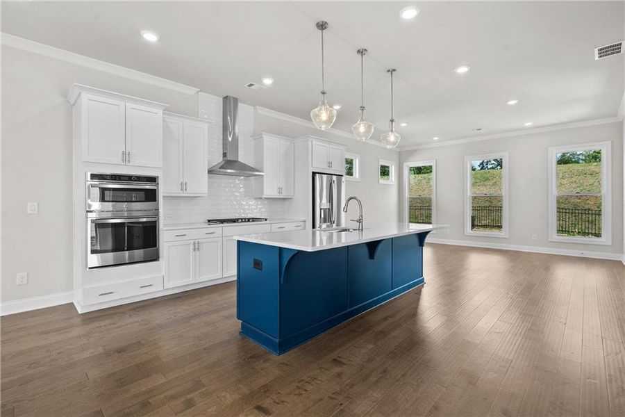 Furnished interior view inside a new home in Palisades Single Family, Cumming (Image 10).