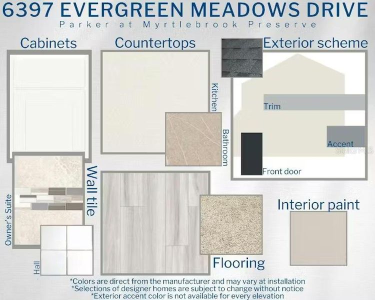 Sample of building materials used in homes in Myrtlebrook Preserve, Lakeland (Image 3). Sample of building materials used in homes in Myrtlebrook Preserve, Lakeland (Image 3).
