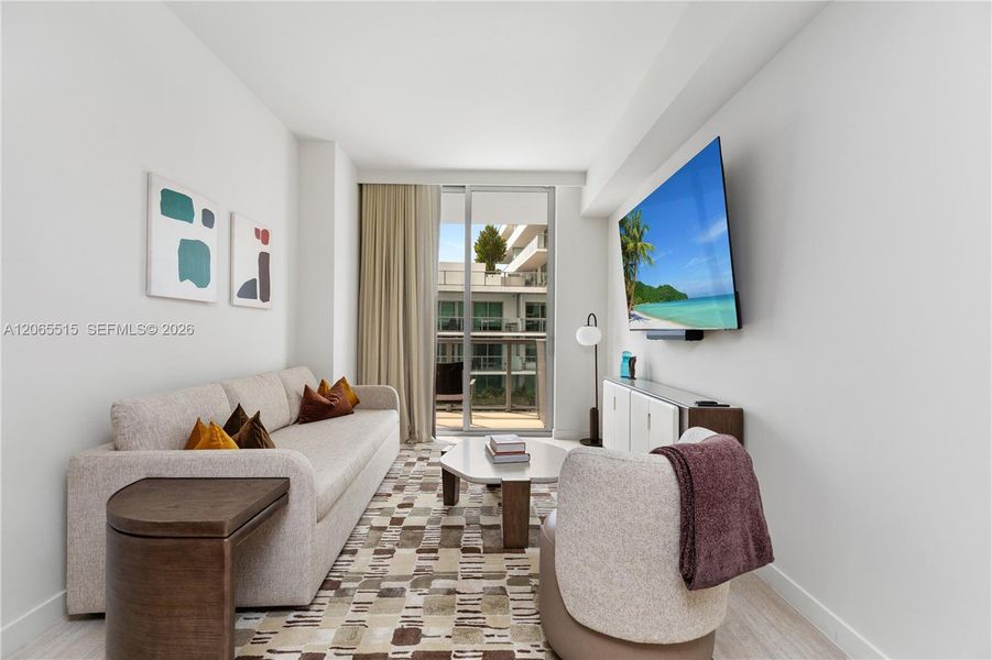 Furnished interior view inside a new home in , Miami (Image 13).