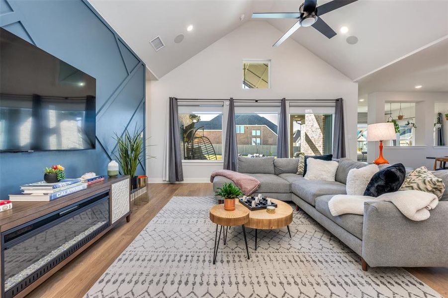Furnished interior view inside a new home in Pecan Square - Estates, Northlake (Image 7).