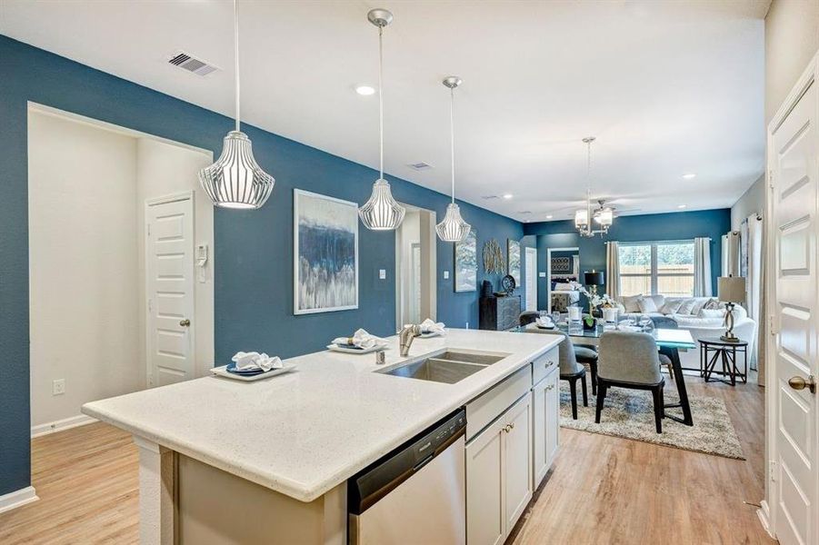 Furnished interior view inside a new home in , Crowley (Image 9).
