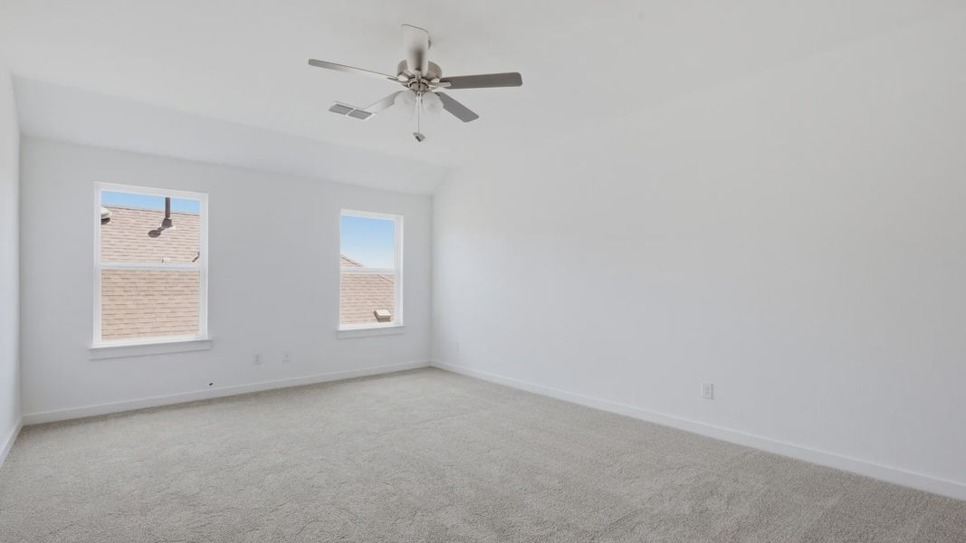 Furnished interior view inside a new home in Creeks Crossing, Elgin (Image 15). Furnished interior view inside a new home in Creeks Crossing, Elgin (Image 15).