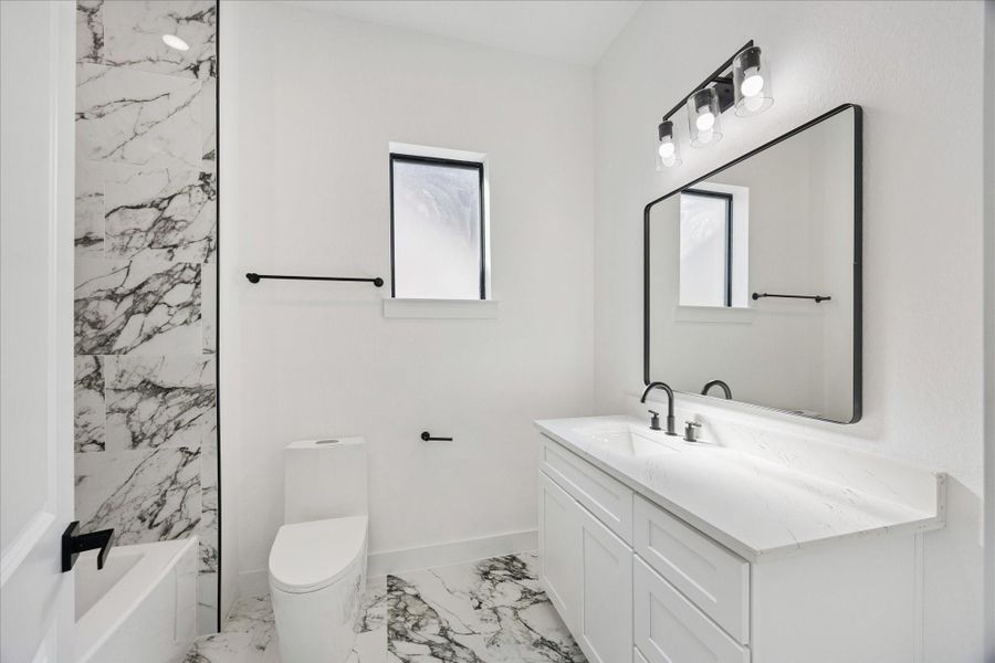 Furnished interior view inside a new home in , Houston (Image 33).