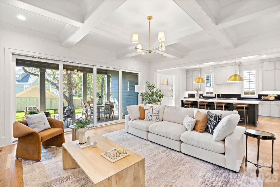 Furnished interior view inside a new home in , Charlotte (Image 19).