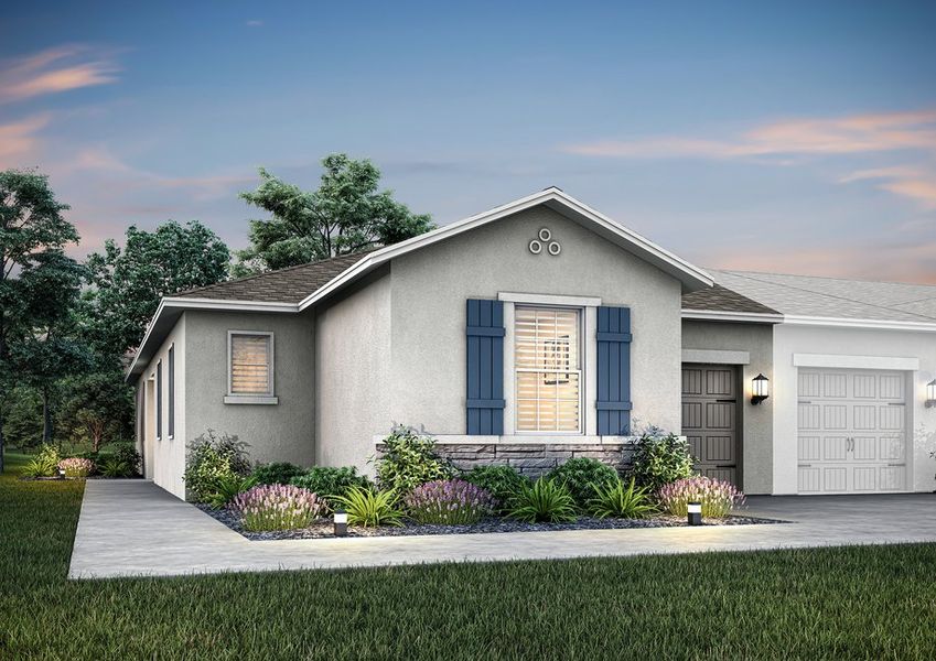 Dusk rendering of the Santa Maria plan