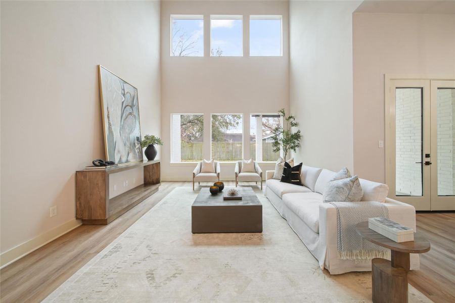 Furnished interior view inside a new home in , Houston (Image 35).