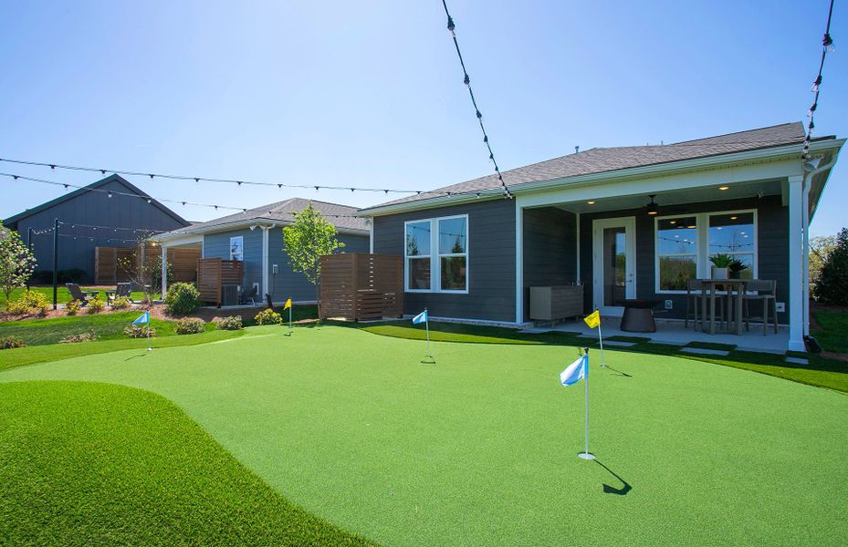 Hallmark Exterior in new home design at 55+ Active Adult Del Webb near Nashville. Hallmark Exterior in new home design at 55+ Active Adult Del Webb near Nashville.