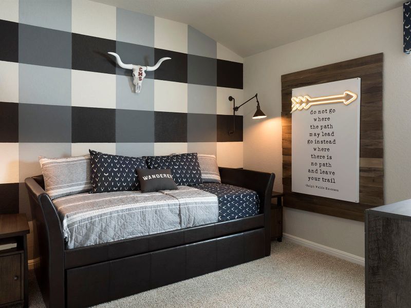 Spacious secondary bedrooms are perfect for the kids.